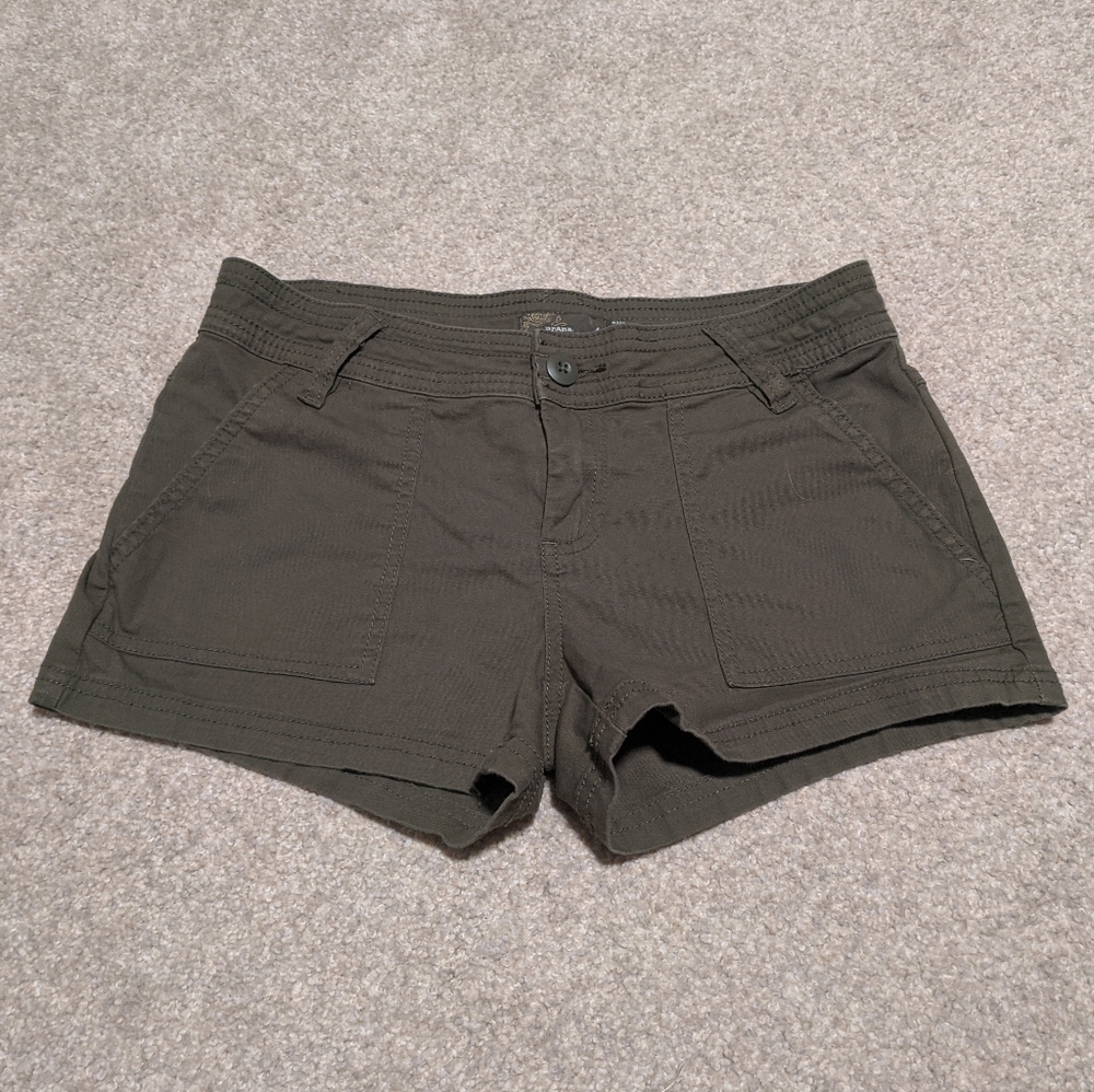 Prana olive green shorts